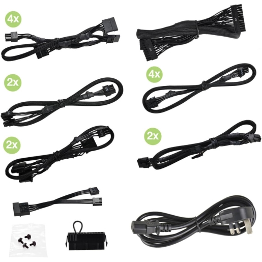 EVGA SuperNOVA 1000 G1+, 80 Plus Gold 1000 Watt, Fully Modular