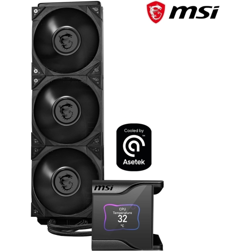 MSI MEG CORELIQUID S360 AIO CPU Liquid Cooler - 2.4" IPS Display