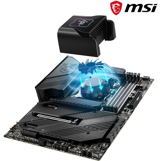 MSI MEG CORELIQUID S360 AIO CPU Liquid Cooler - 2.4" IPS Display