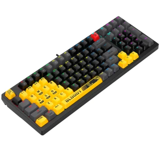 A4tech Bloody S98 RGB Mechanical Gaming Keyboard Red Switch US Layout Sports Lime