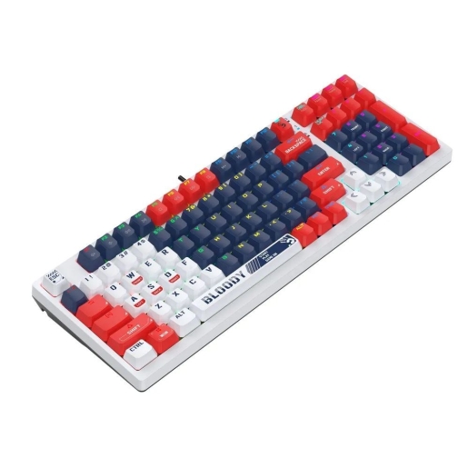 A4tech Bloody S98 RGB Mechanical Gaming Keyboard Red Switch US Layout Sports Navy