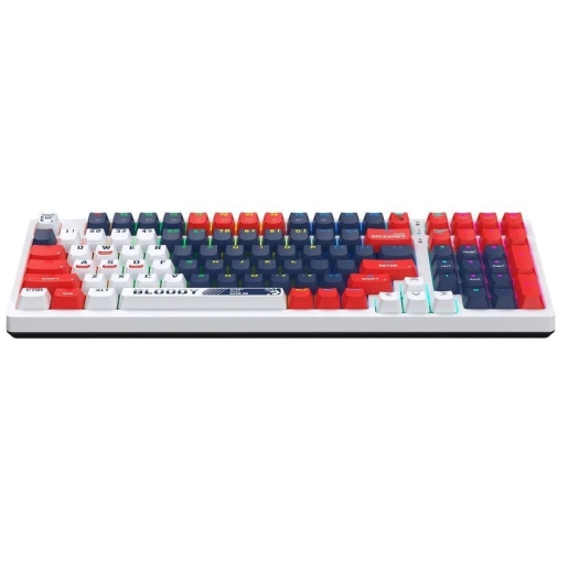 A4tech Bloody S98 RGB Mechanical Gaming Keyboard Red Switch US Layout Sports Navy