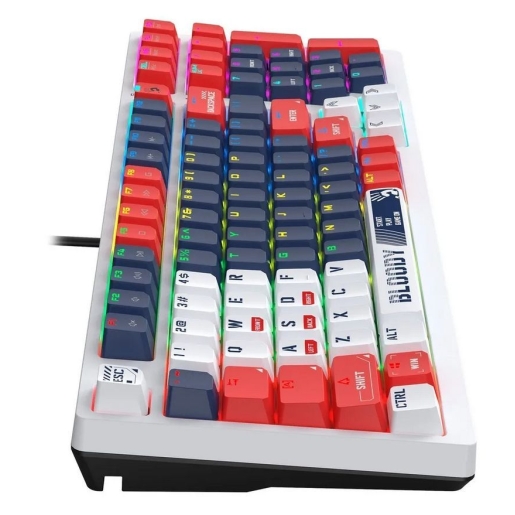 A4tech Bloody S98 RGB Mechanical Gaming Keyboard Red Switch US Layout Sports Navy