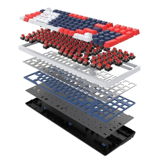 A4tech Bloody S98 RGB Mechanical Gaming Keyboard Red Switch US Layout Sports Navy