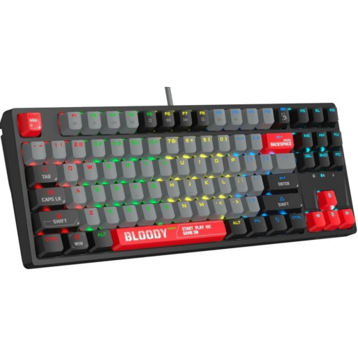 A4Tech Bloody S87 RGB Mechanical Red Plus Switch Keyboard Energy Red