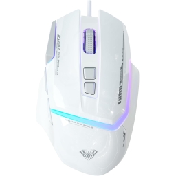 AULA S12 Pro Wired RGB Gaming Mouse White/Gray