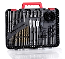 AVID POWER Drill Bit Set 100 Pieces High Speed Steel Titanium Drill AVID POWER Drill Bit Set 100 Pieces High Speed Steel Titanium Drill