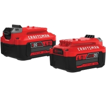 CRAFTSMAN V20 Lithium Battery, 2-Pack, 4.0Ah CRAFTSMAN V20 Lithium Battery, 2-Pack, 4.0Ah