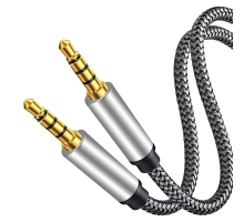 Tan QY Male to Male Audio Cable 3.5mm Tan QY Male to Male Audio Cable 3.5mm
