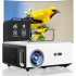 4K Projector with WiFi and Bluetooth,1000ANSI 1080P