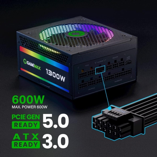  GAMEMAX 1300W 80+ Platinum Power Supply