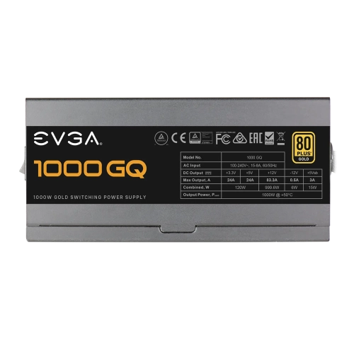 EVGA 1000 GQ, 80+ GOLD - 1000W Power Supply