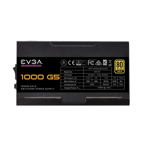 EVGA SuperNOVA 1000 G5, 80 Plus Gold - 1000 Watt Fully Modular