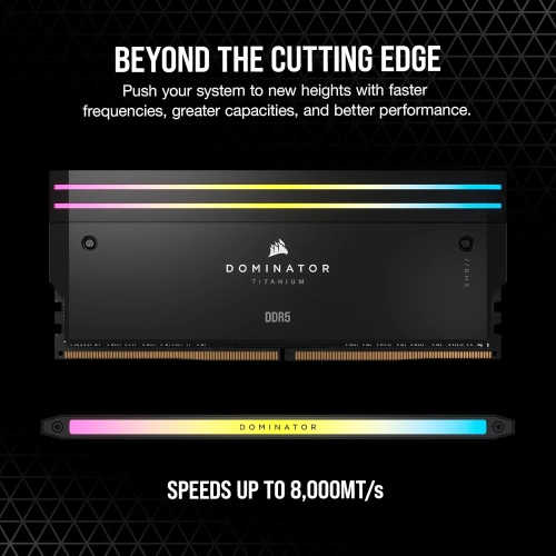 CORSAIR Dominator Titanium RGB DDR5 RAM 96GB (2x48GB) 7000MHz