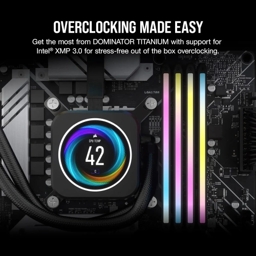 CORSAIR Dominator Titanium RGB DDR5 RAM 96GB (2x48GB) 7000MHz