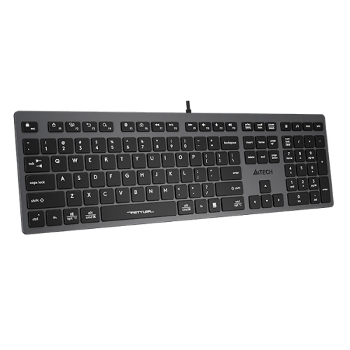 A4tech Fstyler FX50 Low Profile Scissor Switch Keyboard EN/RU Grey