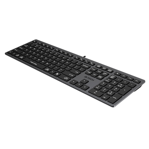 A4tech Fstyler FX50 Low Profile Scissor Switch Keyboard EN/RU Grey