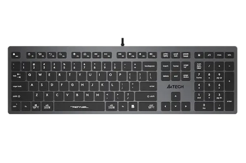 A4tech Fstyler FX50 Low Profile Scissor Switch Keyboard EN/RU Grey