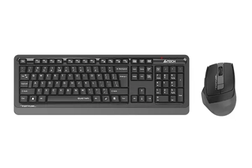 A4Tech Fstyler FGS1035Q 2.4G QuietKey Desktop Set EN/RU layout Grey