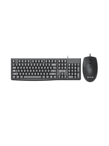 AULA AC290 Wired Keyboard and Mouse Combo Black