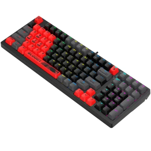A4tech Bloody S98 RGB Mechanical Gaming Keyboard Red Switch US Layout Sports Red