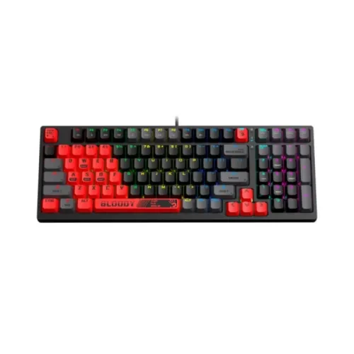 A4tech Bloody S98 RGB Mechanical Gaming Keyboard Red Switch US Layout Sports Red