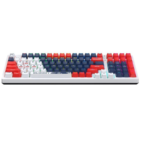 A4tech Bloody S98 RGB Mechanical Gaming Keyboard Red Switch US Layout Sports Navy