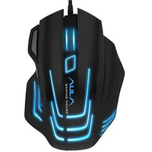 AULA S18 Black-Rainbow Backlight Wired Gaming Mouse Black