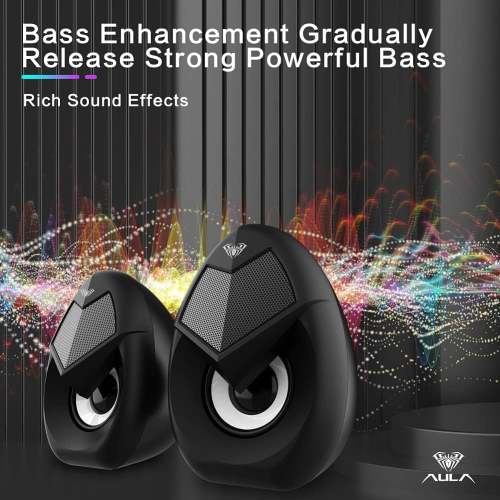 AULA N-69 Gaming Desktop Speaker 6W Black