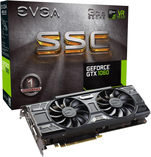 EVGA SSC ACX 3.0 GAMING GeForce GTX 1060 3GB