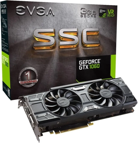 EVGA SSC ACX 3.0 GAMING GeForce GTX 1060 3GB