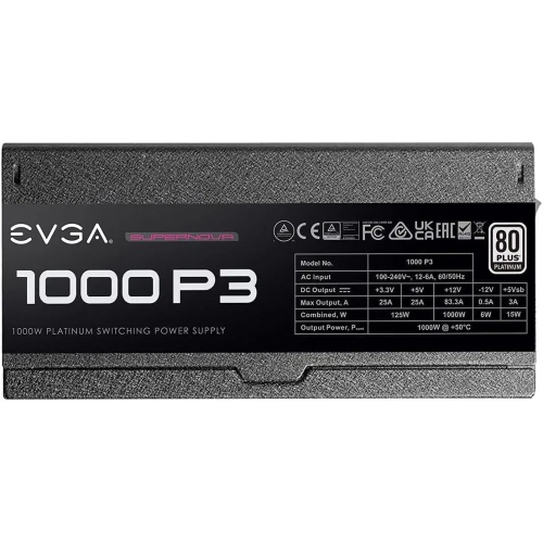 EVGA Supernova 1000 P3 80 Plus Platinum 1000W 