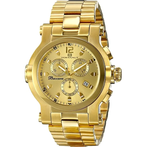 Oceanaut XL Analog Display Quartz Gold Watch