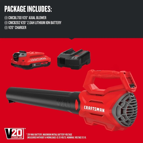 Craftsman 20V Max Axial Leaf Blower Kit