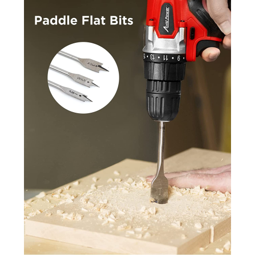 AVID POWER Drill Bit Set 100 Pieces High Speed Steel Titanium Drill