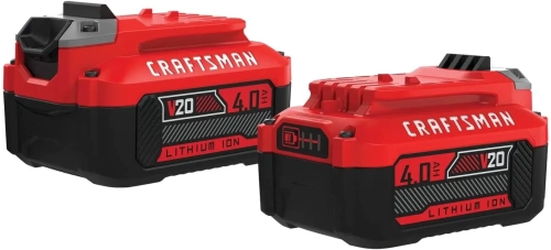 CRAFTSMAN V20 Lithium Battery, 2-Pack, 4.0Ah
