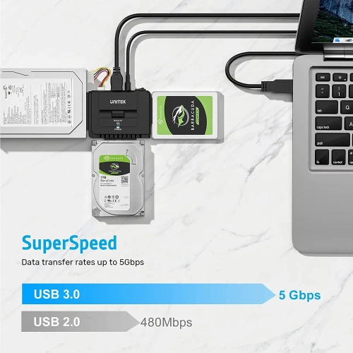 Unitek USB 3.0 to IDE and SATA Converter External Hard Drive Adapter Kit