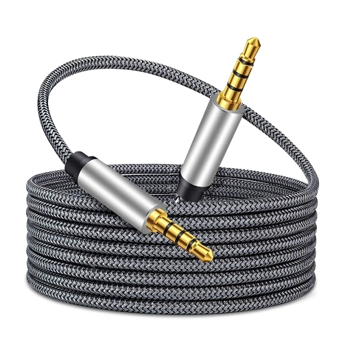Tan QY Male to Male Audio Cable 3.5mm