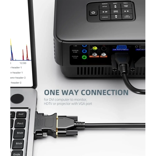 DUEYAGO DVI Male to VGA Female Adapter 