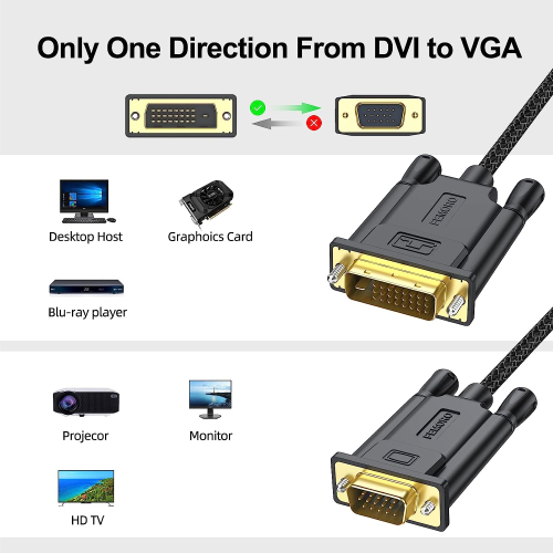 DVI to VGA Cable 2m