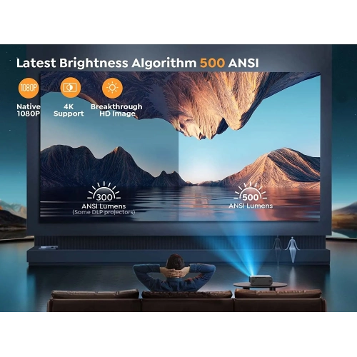  YABER Pro V9 4K Projector with WiFi 6