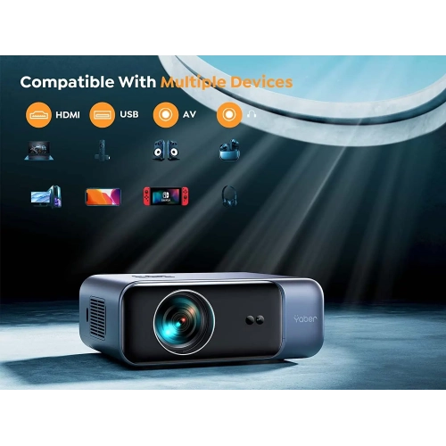  YABER Pro V9 4K Projector with WiFi 6