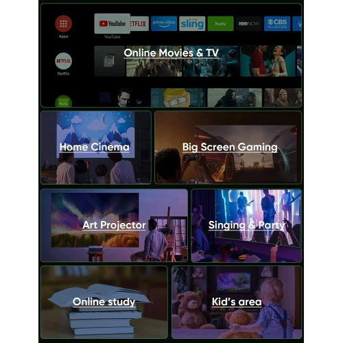 TMY Native 1080P  with 5G WiFi and Bluetooth 5.1 4K