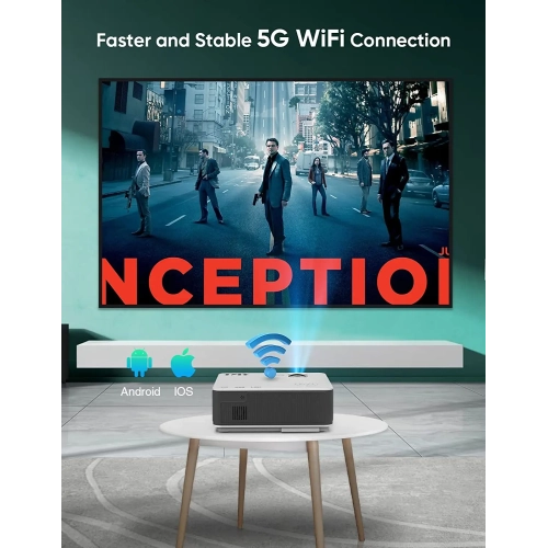 TMY Native 1080P  with 5G WiFi and Bluetooth 5.1 4K