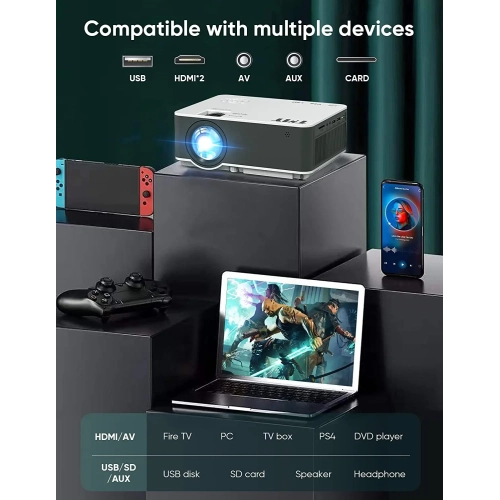 TMY Native 1080P  with 5G WiFi and Bluetooth 5.1 4K