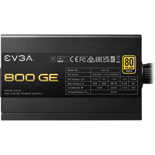 EVGA 800 GE, 80 Plus Gold 800W