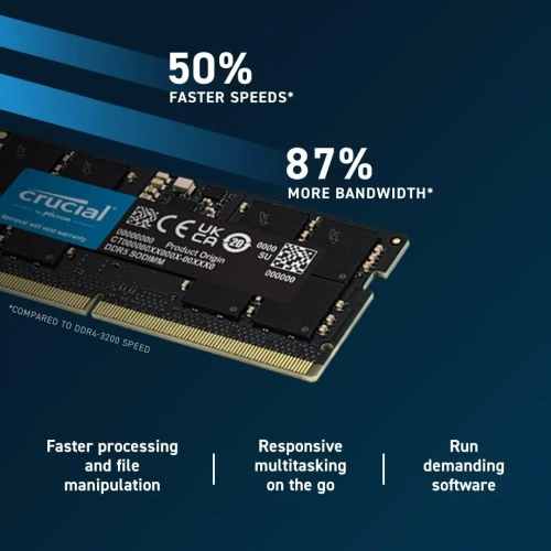 Crucial RAM 32GB Kit (2x16GB) DDR5 5200MHz