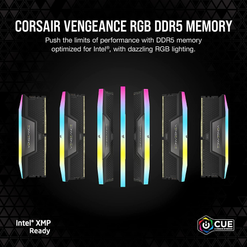 CORSAIR VENGEANCE RGB DDR5 RAM 32GB (2x16GB) 5600MHz CL40 