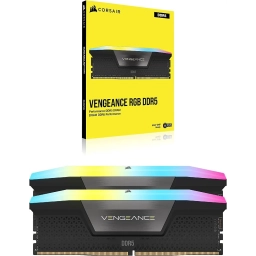 CORSAIR VENGEANCE RGB DDR5 RAM 32GB (2x16GB) 5600MHz CL40 