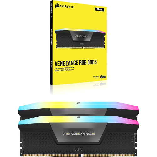 CORSAIR VENGEANCE RGB DDR5 RAM 32GB (2x16GB) 5600MHz CL40 